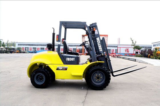 Flexible Interal Combustion Rough Terrain Forklift Truck Wheel Track Front 1250 Mm Rear1320 Mm