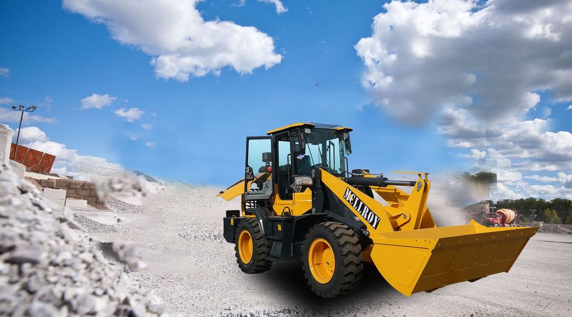 Machanical Joystick Small Wheel Loaders 2500kg Operating Large Hub Axle Wheel Shovel Loader