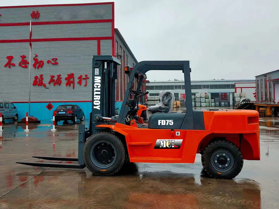 FD75 IC Forklift 7500KG Rate Loading Weight High Productivity For Stone