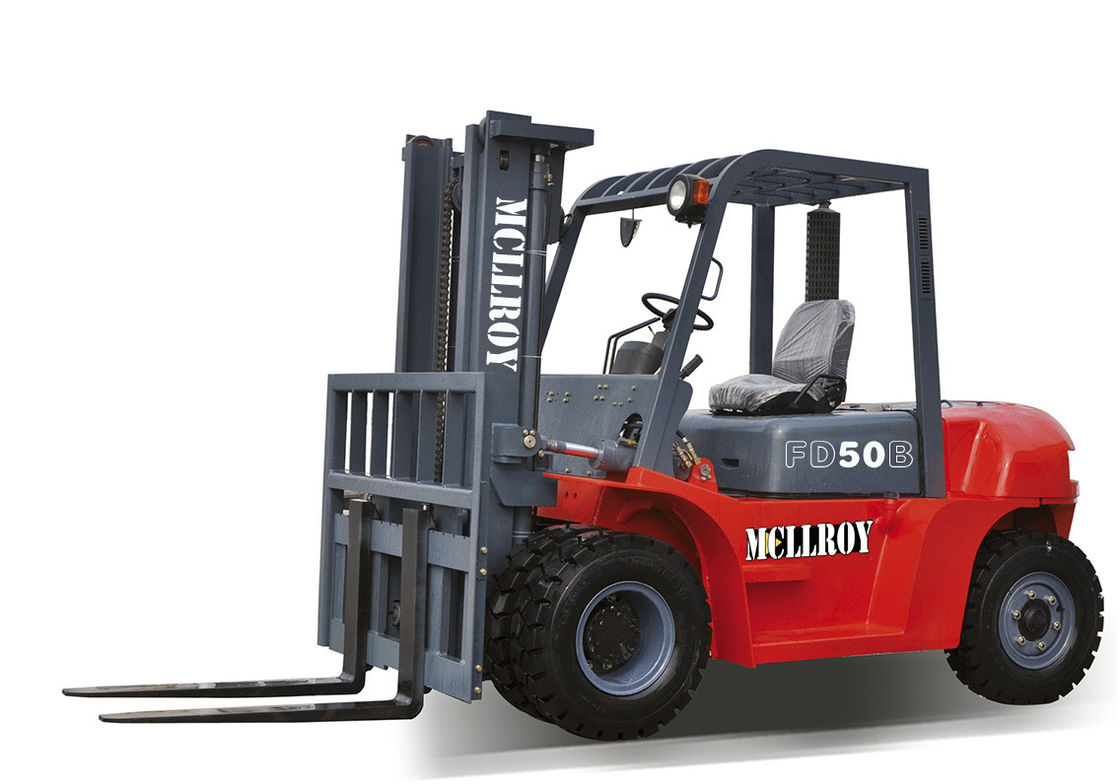Bigger FD50B Diesel Powered Forklift Manual Gear Box Auto Transimission