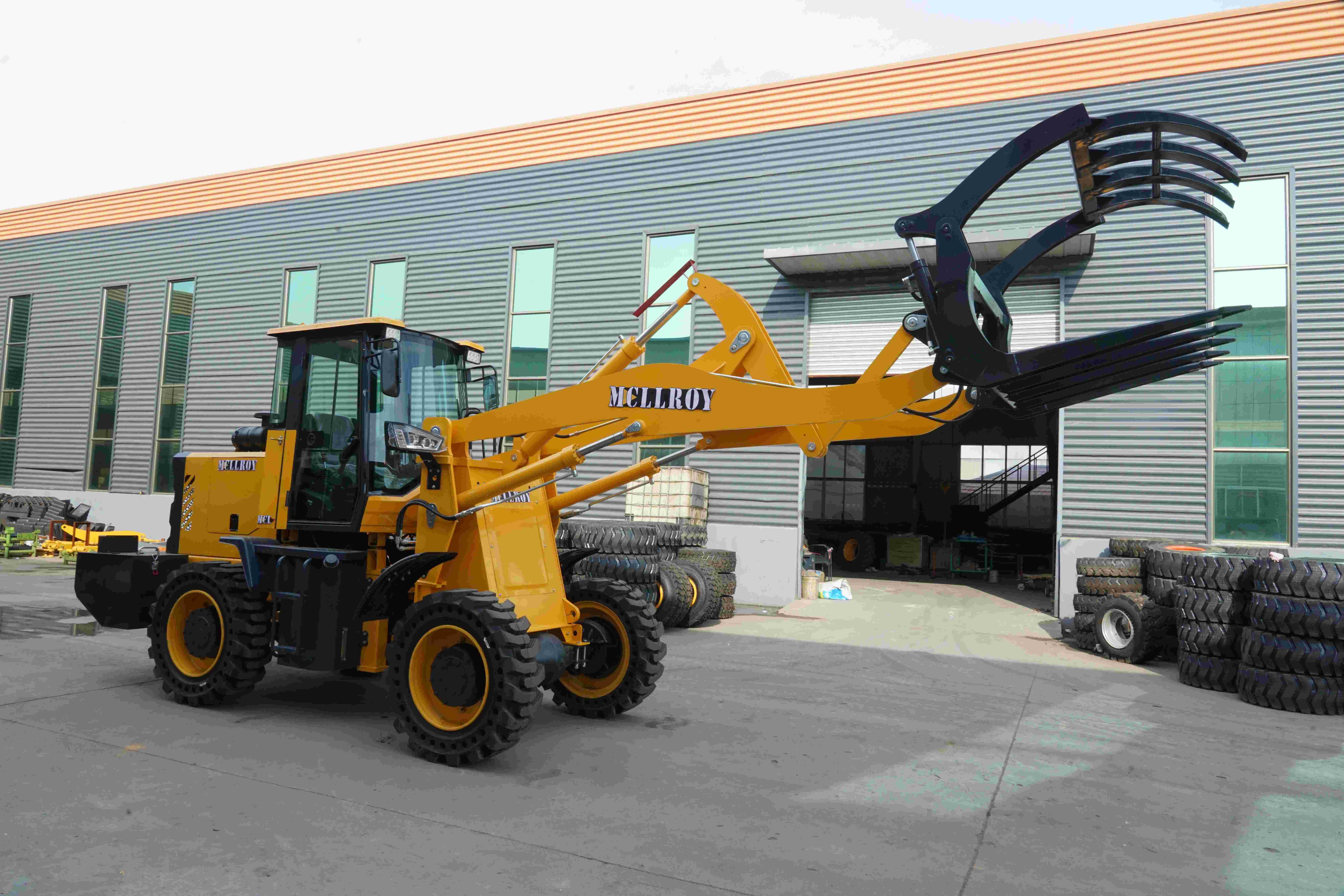 2400RPM EU Stage II Heavy Duty Wheel Loader For Waste Agriculture Garden