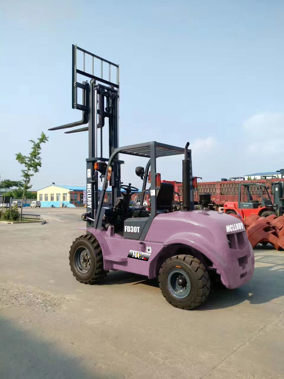 Precise navigation Diesel Off-road  Forklift Truck Rate Power 36.8/35.3/35.4 KW