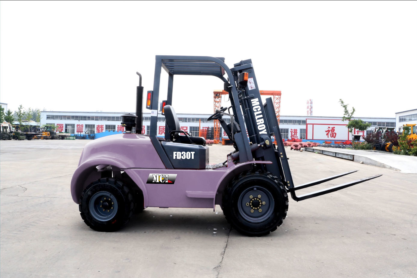 Precise navigation Diesel Off-road  Forklift Truck Rate Power 36.8/35.3/35.4 KW
