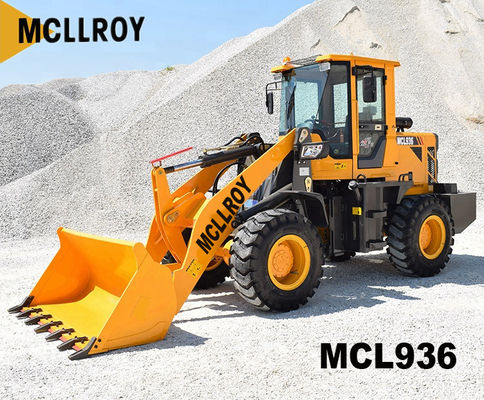 วิศวกรรมการก่อสร้าง 2.5 ตันรถตักล้อยางตัวเลือกนำร่องไฮดรอลิก