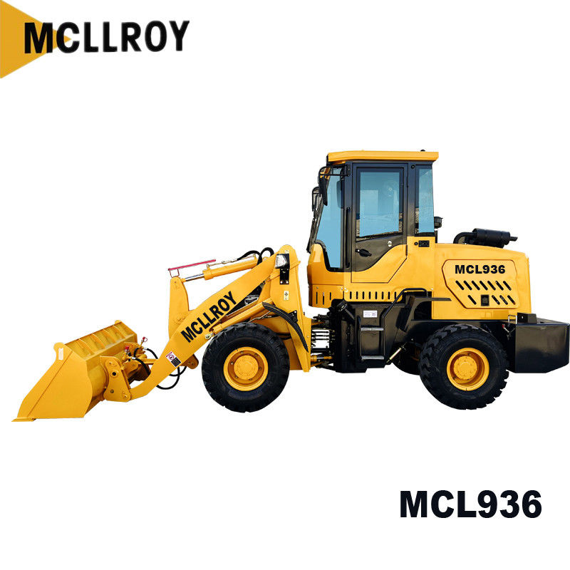 Industrial Articulated Mini Wheel Loader with 2m Bucket 1650mm Dump Reach