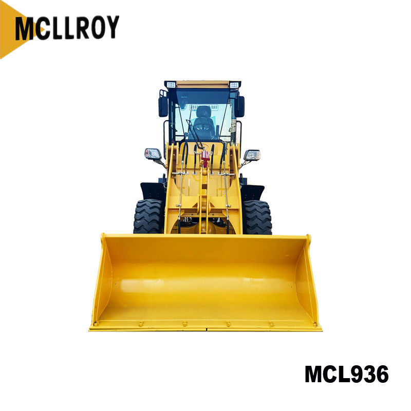 Industrial Articulated Mini Wheel Loader with 2m Bucket 1650mm Dump Reach